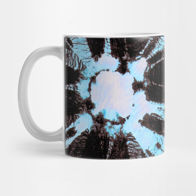 bleach art abstract design black blue by FLOWING COLORS